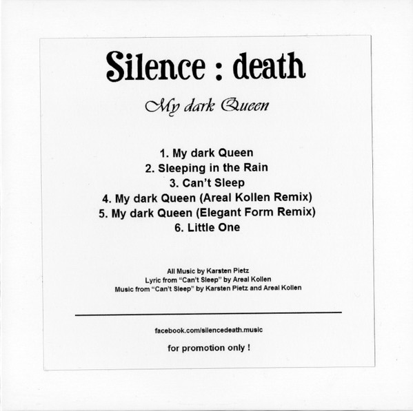 Silence : death – My dark Queen (2021, CD) - Discogs