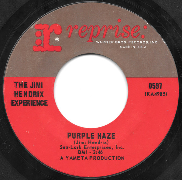The Jimi Hendrix Experience Purple Haze The Wind Cries Mary 1967 Terre Haute Pressing 