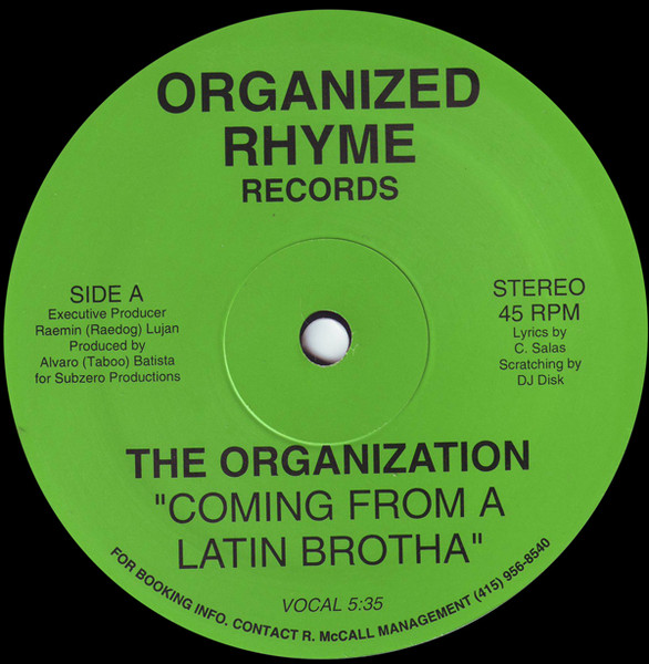 The Organization – Coming From A Latin Brotha (1991, Vinyl) - Discogs