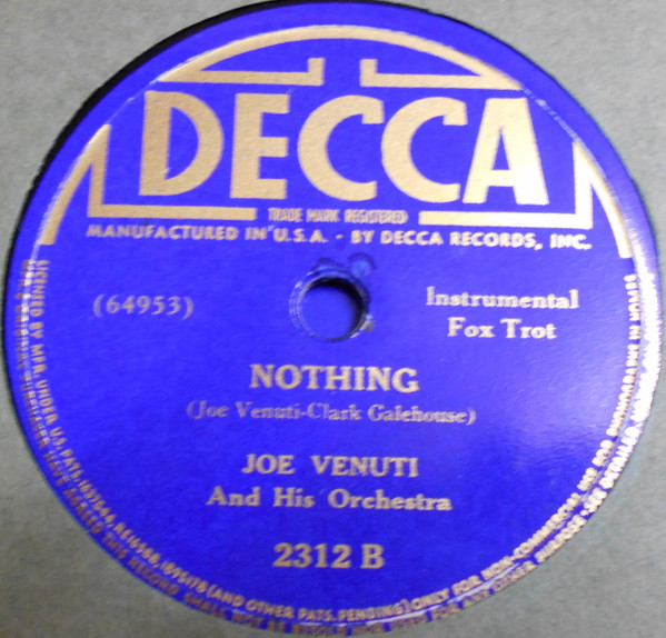 Album herunterladen Joe Venuti And His Orchestra - Something Nothing