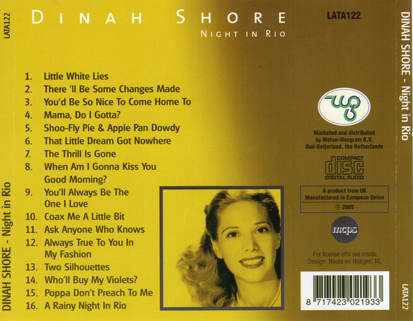 last ned album Dinah Shore - Night In Rio