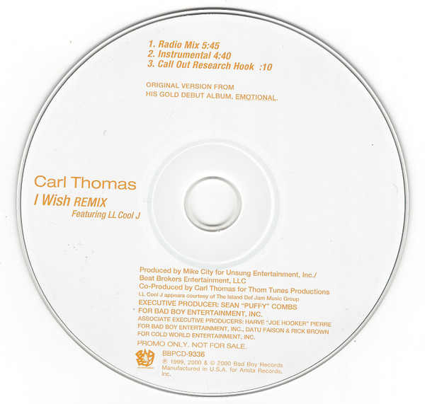 Carl Thomas – I Wish (2000, CD) - Discogs