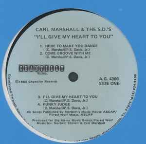 Carl Marshall - I'll Give My Heart To You album cover