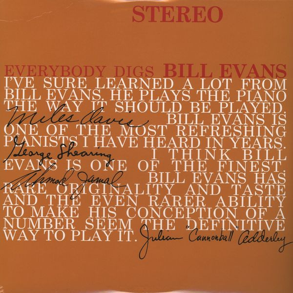 Bill Evans Trio – Everybody Digs Bill Evans (2009, Vinyl) - Discogs