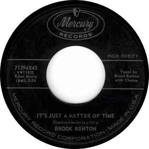 Brook Benton - It's Just A Matter Of Time / Hurtin' Inside