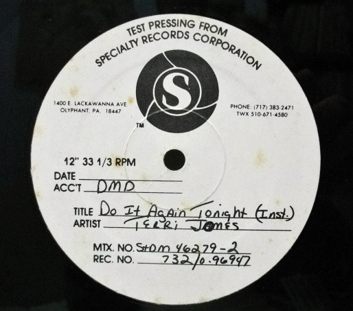 Terri Jones – Do It Again Tonight (1984, Vinyl) - Discogs