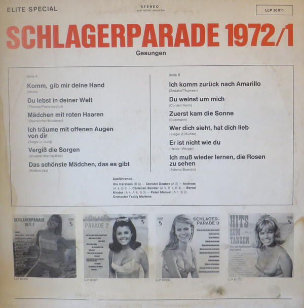 télécharger l'album Various - Schlagerparade 19721