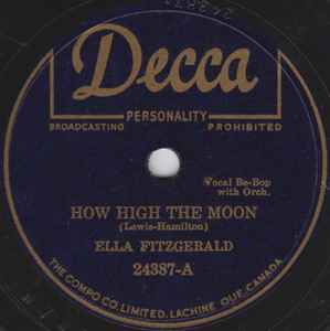 Ella Fitzgerald - How High The Moon / You Turned The Tables On Me album cover