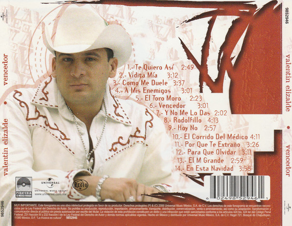 Valentin Elizalde Y Su Banda Guasaveña – Vencedor (2006, CD) - Discogs