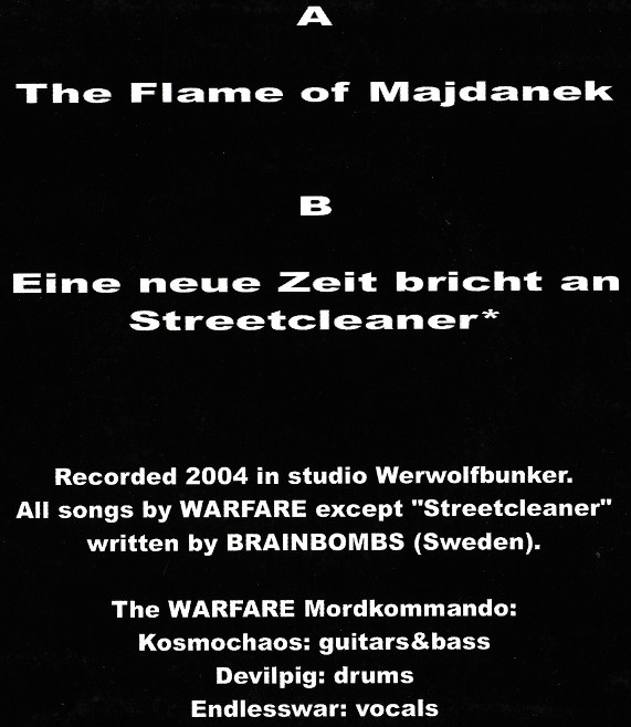 lataa albumi Warfare - The Flame Of Majdanek