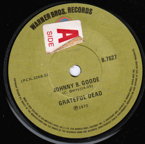 Grateful Dead – Johnny B. Goode (1972, Vinyl) - Discogs