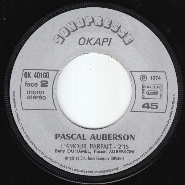 Pascal Auberson - Ophélie | Okapi (OK 40160) - 4