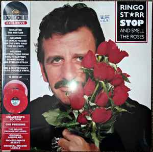 Ringo Starr – Stop And Smell The Roses (2023, Red & White Wavy 