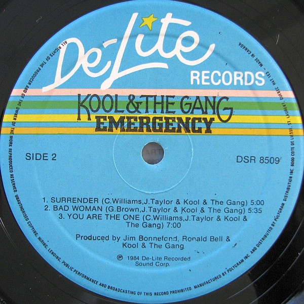 Kool & The Gang - Emergency [Vinyl] | De-Lite Records (DSR 8509) - 4