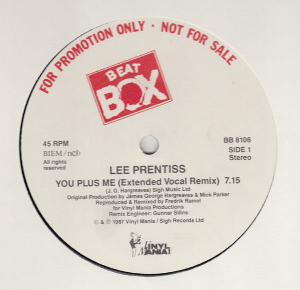 Lee Prentiss – You Plus Me