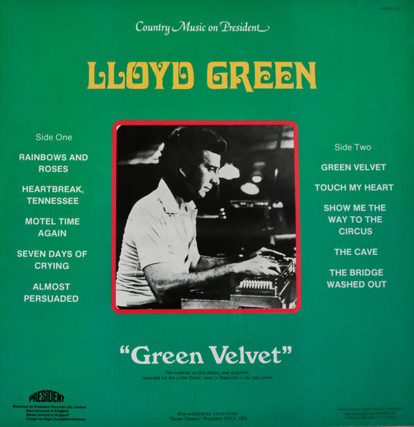 descargar álbum Lloyd Green - Green Velvet