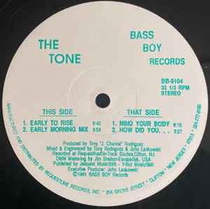 The Tone - Early To Rise album cover