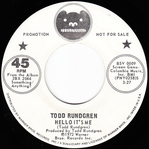 Todd Rundgren – Hello It's Me (1972, Vinyl) - Discogs