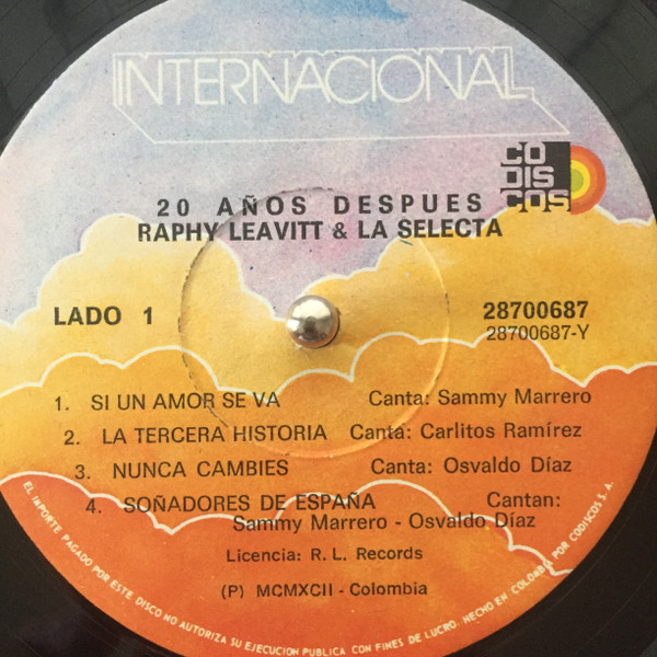 Album herunterladen Raphy Leavitt & La Selecta - 20 Años Despues