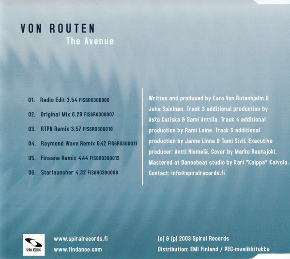 lataa albumi Von Routen - The Avenue