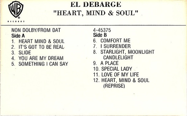 El DeBarge – Heart, Mind & Soul (1994, CD) - Discogs
