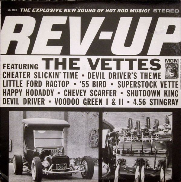 ビニール・カヴァー付LP THE VETTES ”REV-UP SE-4193-