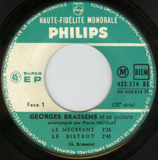 baixar álbum Georges Brassens - Le Mécréant