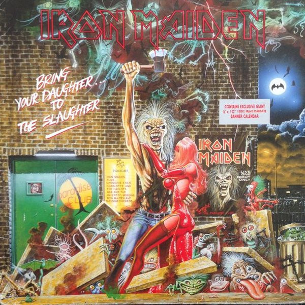 Iron Maiden – Bring Your Daughter... To The Slaughter (1990, Vinyl