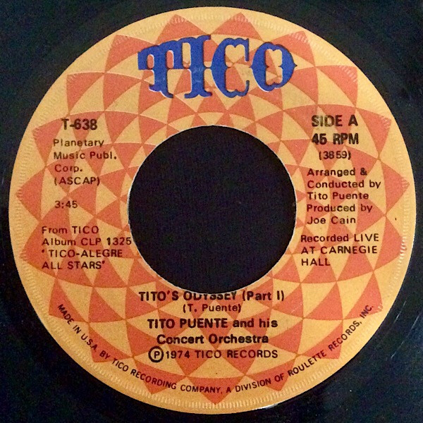 Tito Puente And His Concert Orchestra Tito S Odyssey 1974 Vinyl Discogs