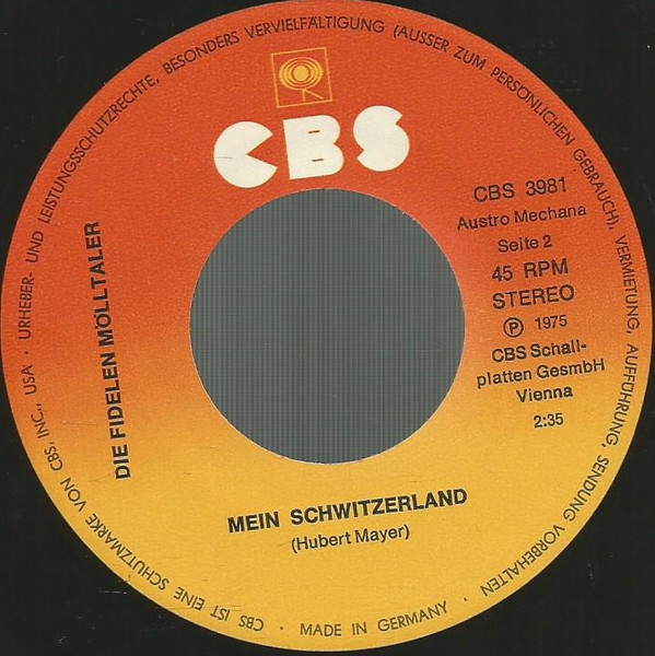 lataa albumi Die Fidelen Mölltaler - Sonnige Tauern Mein Schwitzerland