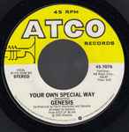 Cover of Your Own Special Way / ...In That Quiet Earth, 1976, Vinyl