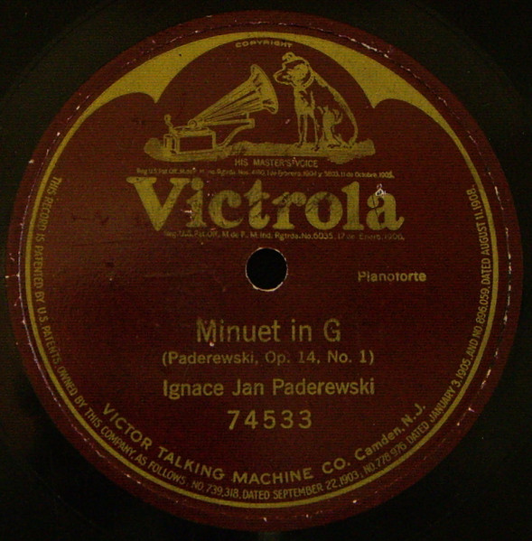 Ignace Jan Paderewsky – Minuet In G (1923