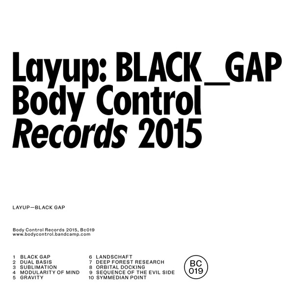 Layup - Black Gap, Releases