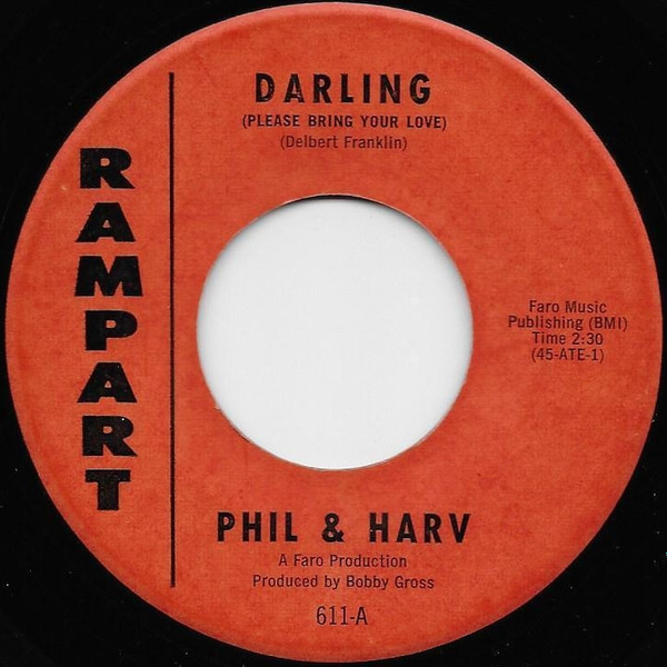 Phil And Harv – Darling (Please Bring Your Love) / Friendship (1961