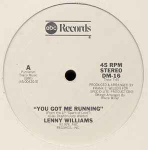 Lenny Williams - You Got Me Running album cover