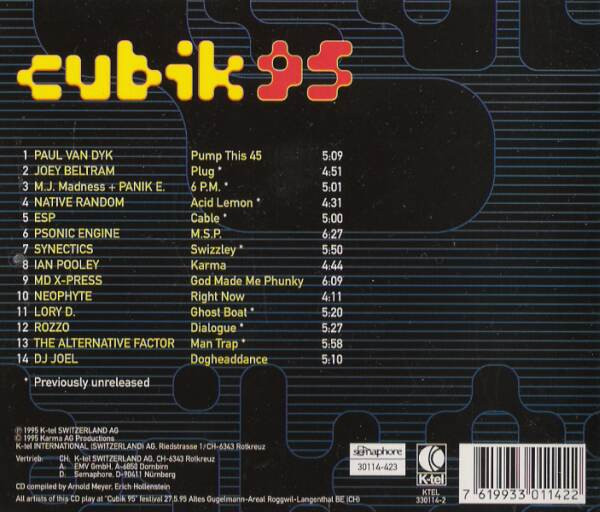 last ned album Various - Cubik 95