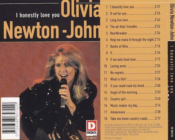 télécharger l'album Olivia NewtonJohn - I Honestly Love You 18 Great Hits