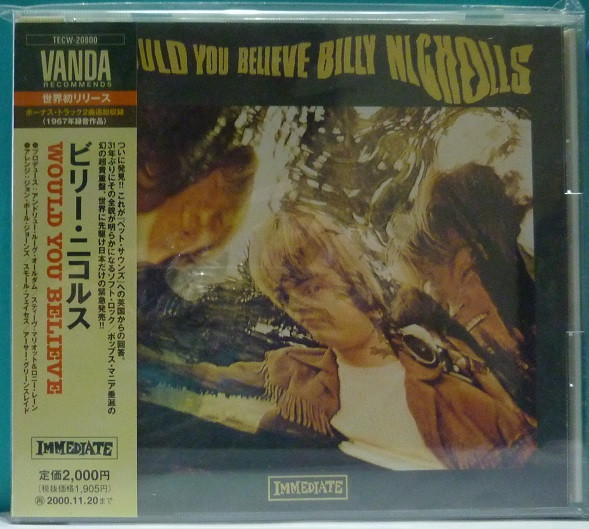 Billy Nicholls – Would You Believe (1968, Vinyl) - Discogs