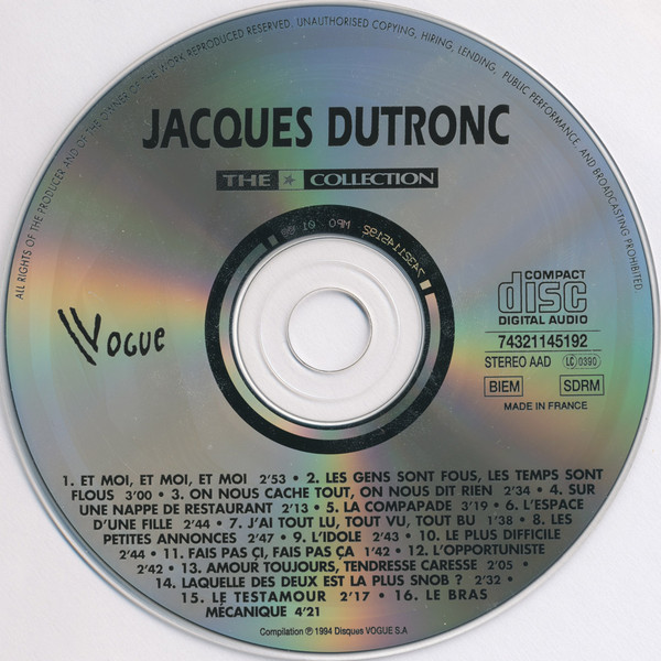 descargar álbum Jacques Dutronc - The Collection