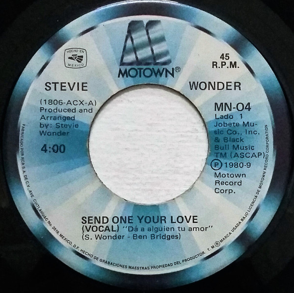 Antena 1 - Stevie Wonder - Send One Your Love - Letra e Tradução 