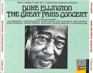 Duke Ellington - The Great Paris Concert album cover