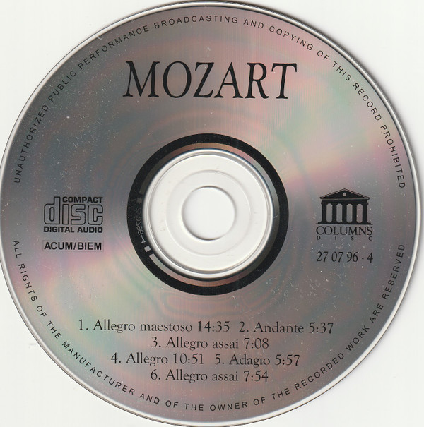 baixar álbum Wolfgang Amadeus Mozart - 2 Concertos For Piano and Orchestra No 21 And 23