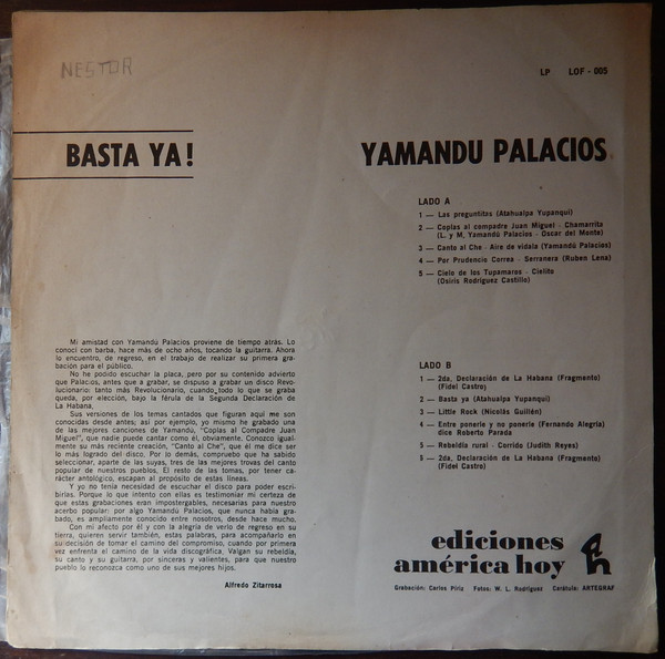 Album herunterladen Yamandu Palacios - Basta Ya
