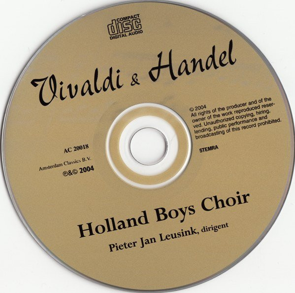 télécharger l'album Holland Boys Choir - Vivaldi Handel