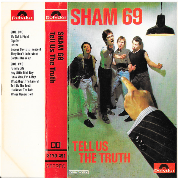 Sham 69 – Tell Us The Truth (1978, Cassette) - Discogs