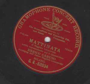 Enrico Caruso Mattinata 1904 Shellac Discogs