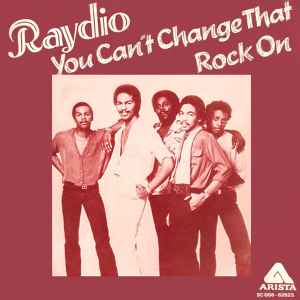 Raydio - You Can't Change That album cover