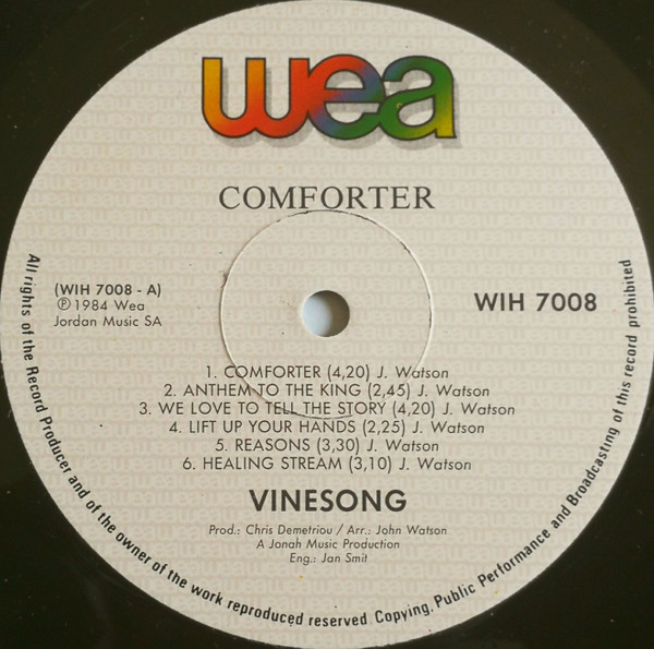descargar álbum Vinesong - Comforter