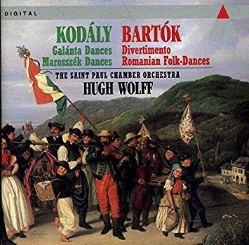 Album herunterladen Download Kodály Bartók The Saint Paul Chamber Orchestra Hugh Wolff - Divertimento Romanian Folk Dances Marosszék Dances Galánta Dances album