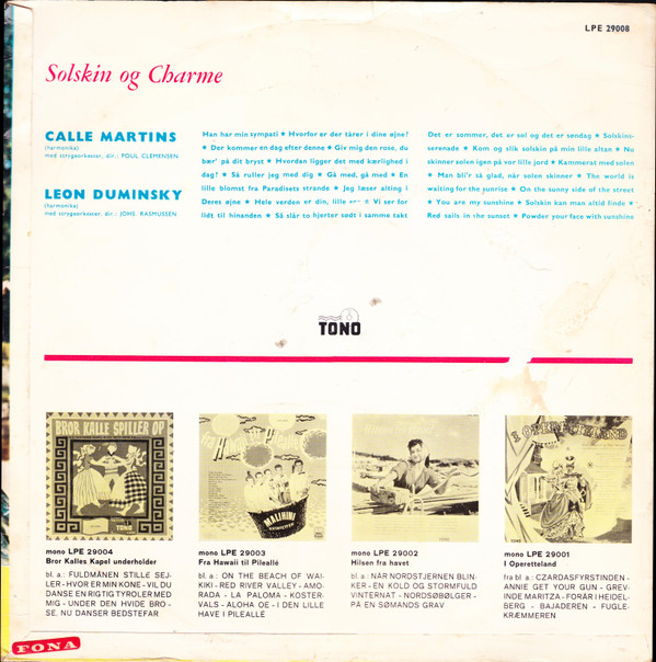 ladda ner album Calle Martins, Leon Duminsky - Solskin Og Charme